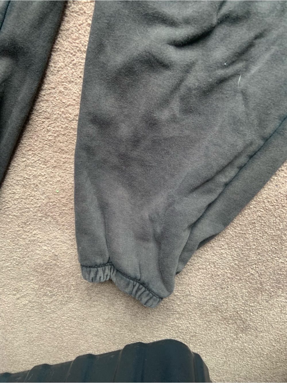 Champion Black Fleece Jogger Bottoms - Picture 3 of 4